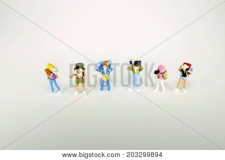 Mini Traveler Mini Figures With Backpack Standing
