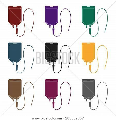 Medicine package.Medicine single icon in black style vector symbol stock illustration .