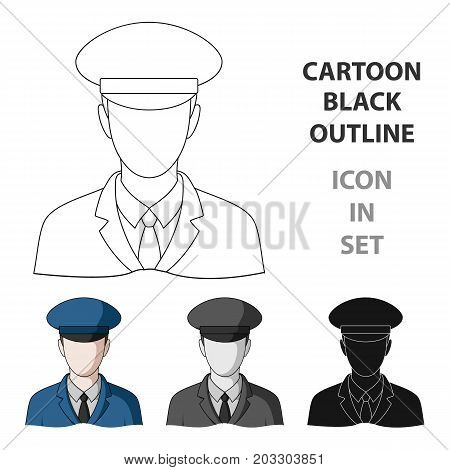 Postman.Mail and postman single icon in cartoon style vector symbol stock illustration .