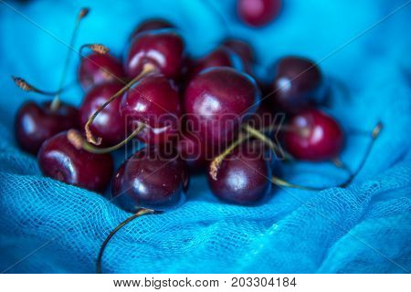 Сherry. Fresh Sweet Big Cherry. Red Organic Cherry
