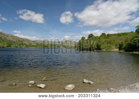 Shore of Grasmere in the English Lake District
