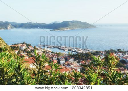 Spring panorama of sea coast city Trapany. Sicily, Italy, Europe