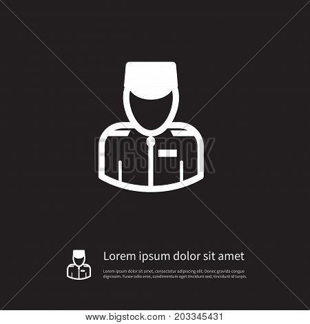Patrol Vector Element Can Be Used For Officer, Patrol, Military Design Concept.  Isolated Military Icon.