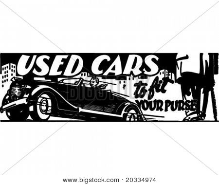 Auto usate 4 - retrò Ad arte Banner