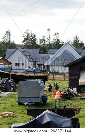 Raasay is an island located between Scotland and the Isle of Skye.
