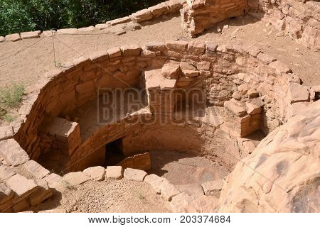 cliff dwellings at Mesa Verde national park in Colorado