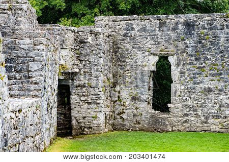 GALWAY, IRELAND - AUGUST 22, 2017: View of Aughnanure Castle in Ireland near Galway