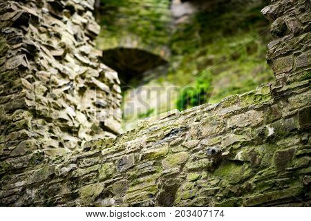 COUNTY MEATH, IRELAND - AUGUST 29, 2017: View of Trim Castle, used in filming of parts of the movie Braveheart, in County Meath, Ireland