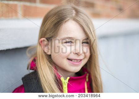 A Portrait of a Young Kid at school