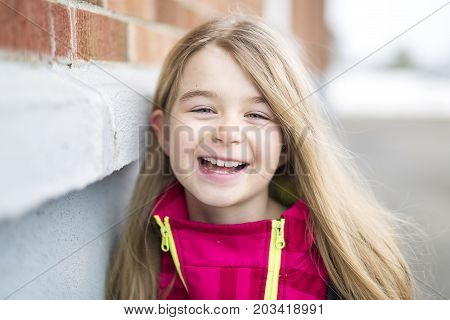 A Portrait of a Young Kid at school