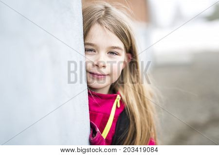 A Portrait of a Young Kid at school