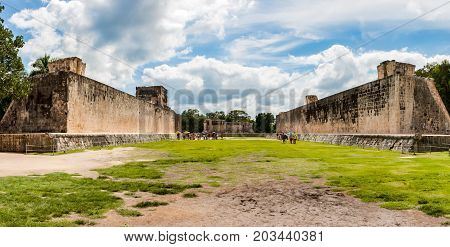 Ballcourt At Chichen Itza, Yucatan, Mexico