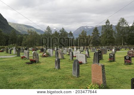 Roldal Stave Church Graveyard