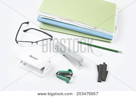 Office accesseries for everyday use in clerk job school and household