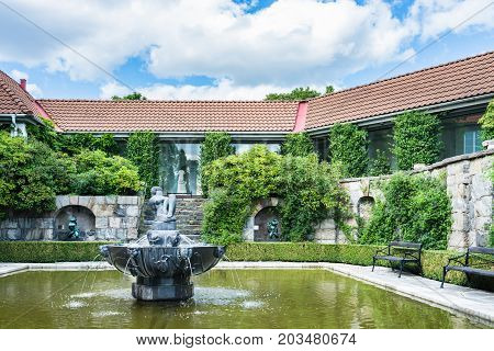 Stockholm, Sweden - July 31, 2017: Susanna Fountain Created By Carl Milles, A Swedish Sculptor, In T