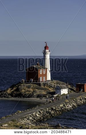 the Fisgard Lighthouse on Vancouver Island Canada
