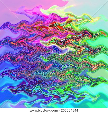 Abstract coloring background of the pastels gradient with disco effects,poolar coordinates,wave and lighting effects