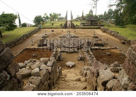 Cetho Temple/Candi Cetho, a hindu temple located in Karanganyar, Java, Indonesia.