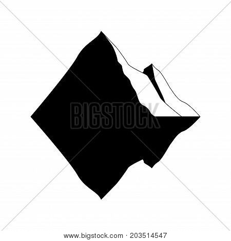 Iceberg vector icon isolated on white background. Ice berg vector icon. Iceberg vector eps clip art.