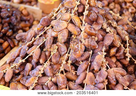 Dry Fruit Date On The Market In Morocco
