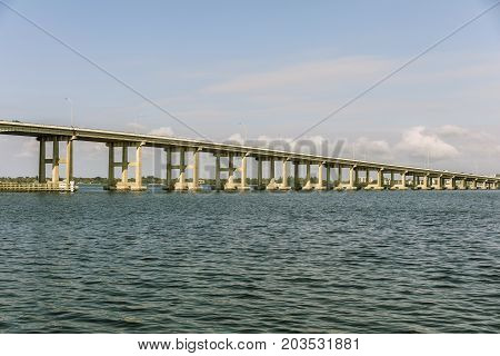 Caloosahatchee Bridge in Fort Myers Florida. USA