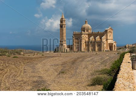Neo Romanesque Catholic Church. Ta Pinu, Malta