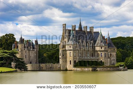 French chateau of 15th and 16th Century origins in the Pays de la Loire region