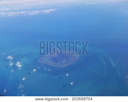 image took for the airplane of sand bank
