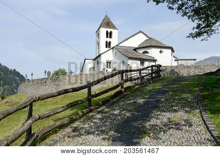 San Martino Church In Calonico On Leventina Valley
