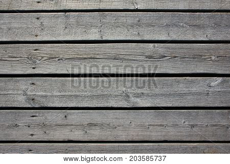 Old gray Wooden board horizontal texture background.