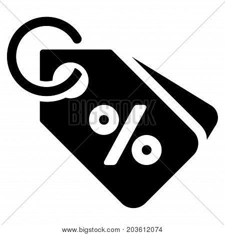 Discount Tags vector icon. Flat black symbol. Pictogram is isolated on a white background. Designed for web and software interfaces.