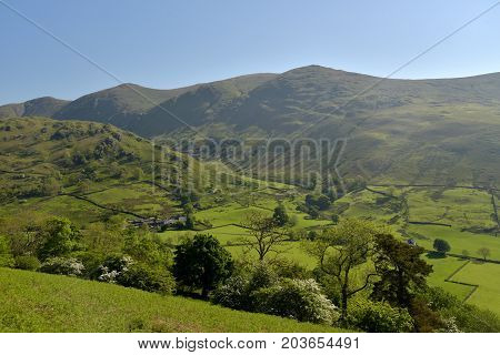 Troutbeck Valley in the  English Lake District