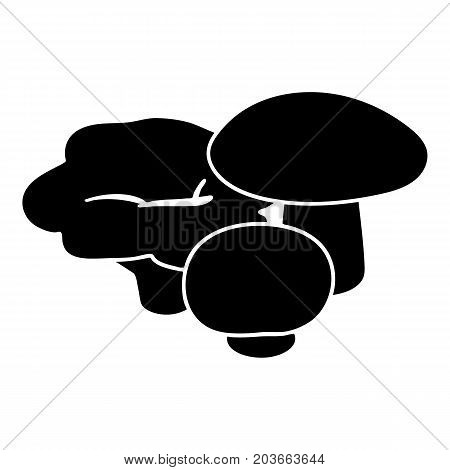 Mushrooms icon. Simple illustration of mushrooms vector icon for web design isolated on white background