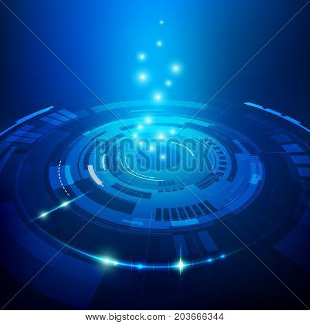 abstract futuristic background, concept of technological advancement