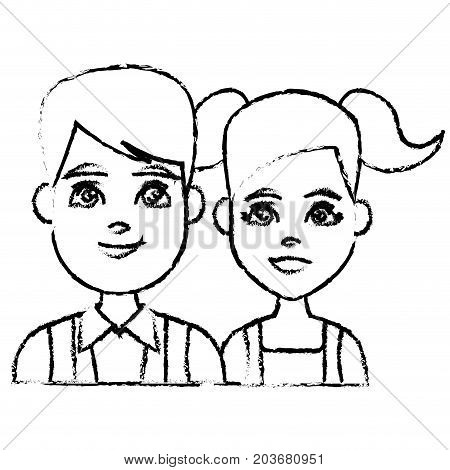 Young Couple Cartoon