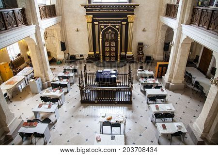 04 June 2017, RUSSIA,VORONEZH : The main hall of the synagogue in the city of Voronezh, Russia