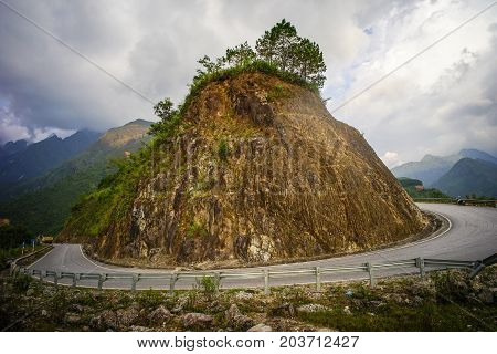 Mountain Scenery In Northern Vietnam