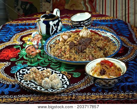 Food Set  Central Asian Cuisine