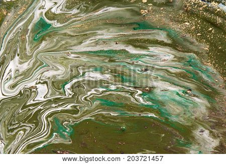 Marbled Abstract Background. Liquid Marble Pattern. Colorful Marble Backdrop. Golden Glitter Texture