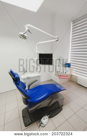 Interior Of A Dentist's Office And Special Equipment