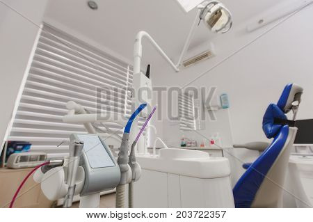 Interior Of A Dentist's Office And Special Equipment