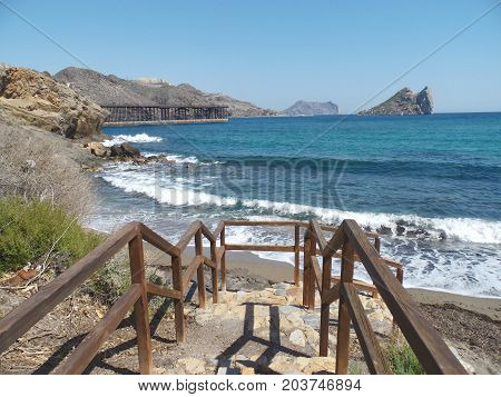 paseo a la playa con el mar