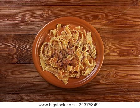 Pasta Mafalde With  Beef