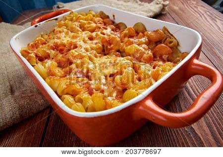 Pasta Elbow Macaroni  Bake With Pancetta