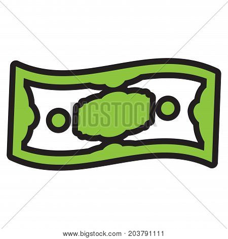 Isolated bill on a white background, Vector illustratioin