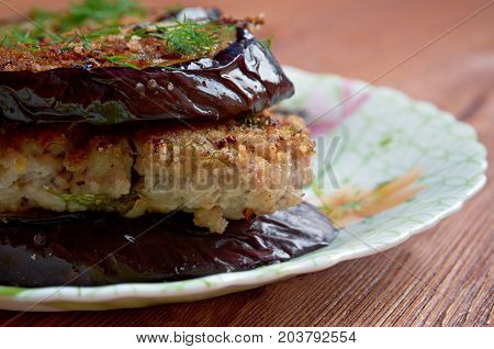 cotolette di melanzane - Italian appetizer with eggplant