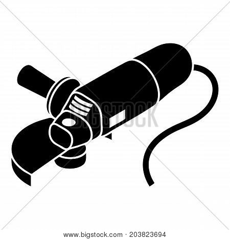Angle grinder icon. Simple illustration of angle grinder vector icon for web design isolated on white background