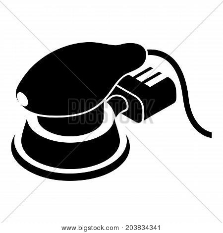 Circular sheet sander icon. Simple illustration of circular sheet sander vector icon for web design isolated on white background