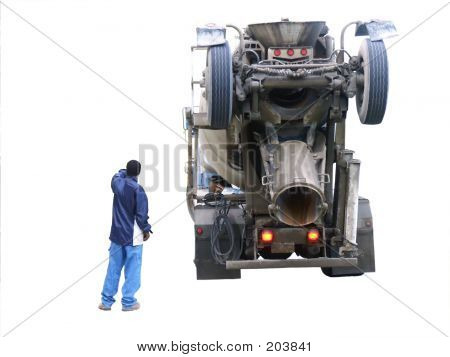 Camion di cemento backup