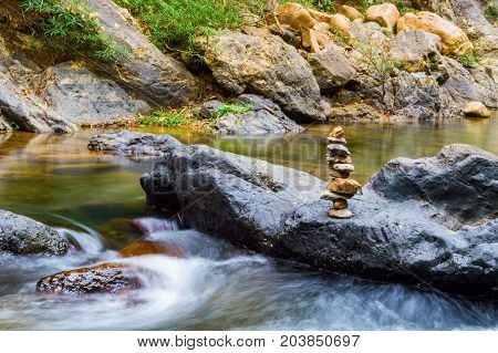 Scenery In Khao Sok National Park In Thailand. Khao Sok National Park The Rain Jungle Forest In Sura